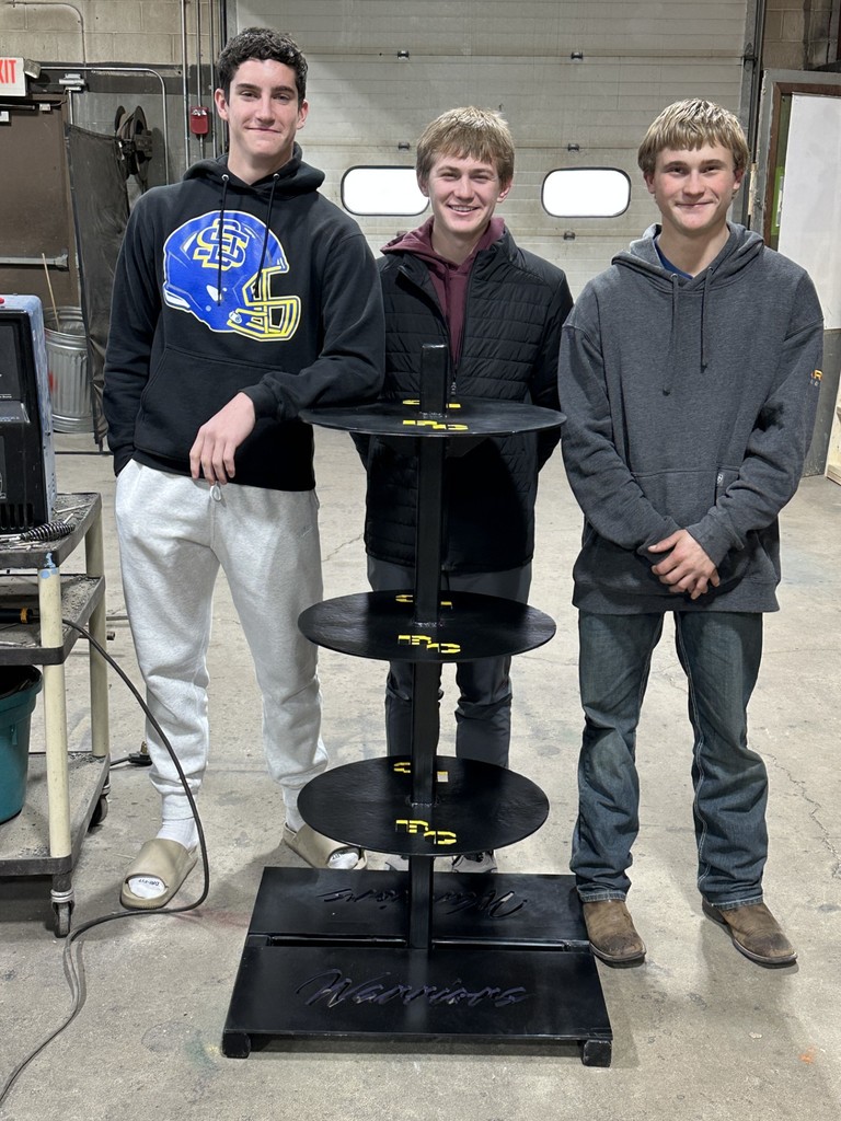 images of HS students with projects completed.