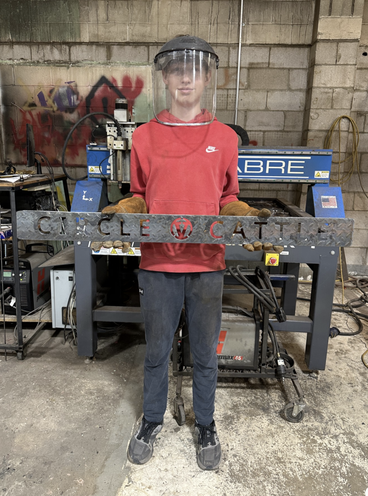 images of HS students with projects completed.