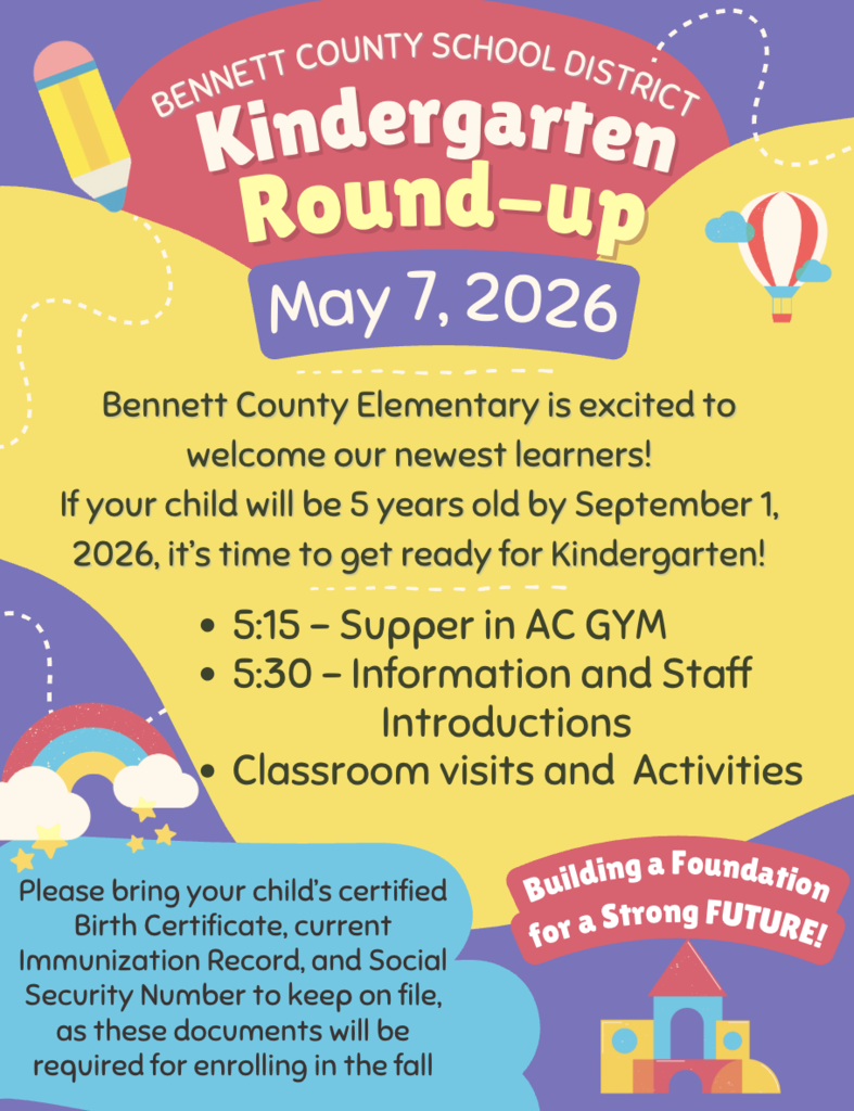 Kindergarten Round-up flyer