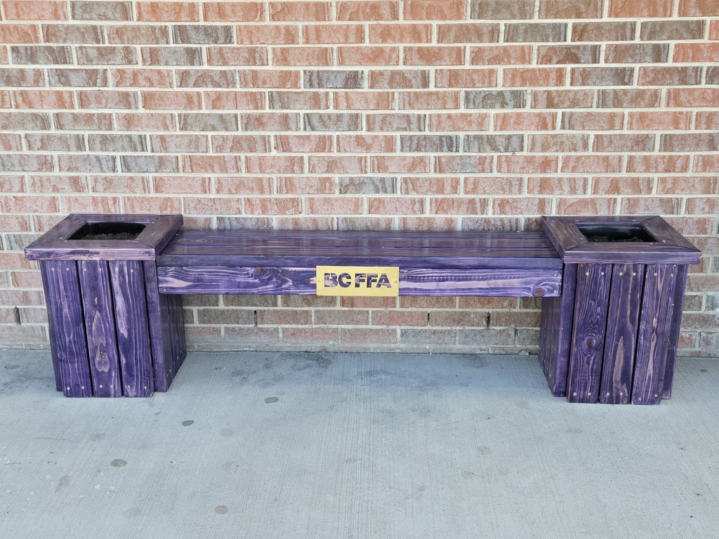 Bench made by BC FFA