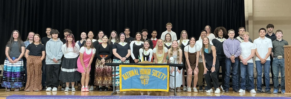 Bennett County High School National Honor Society members.