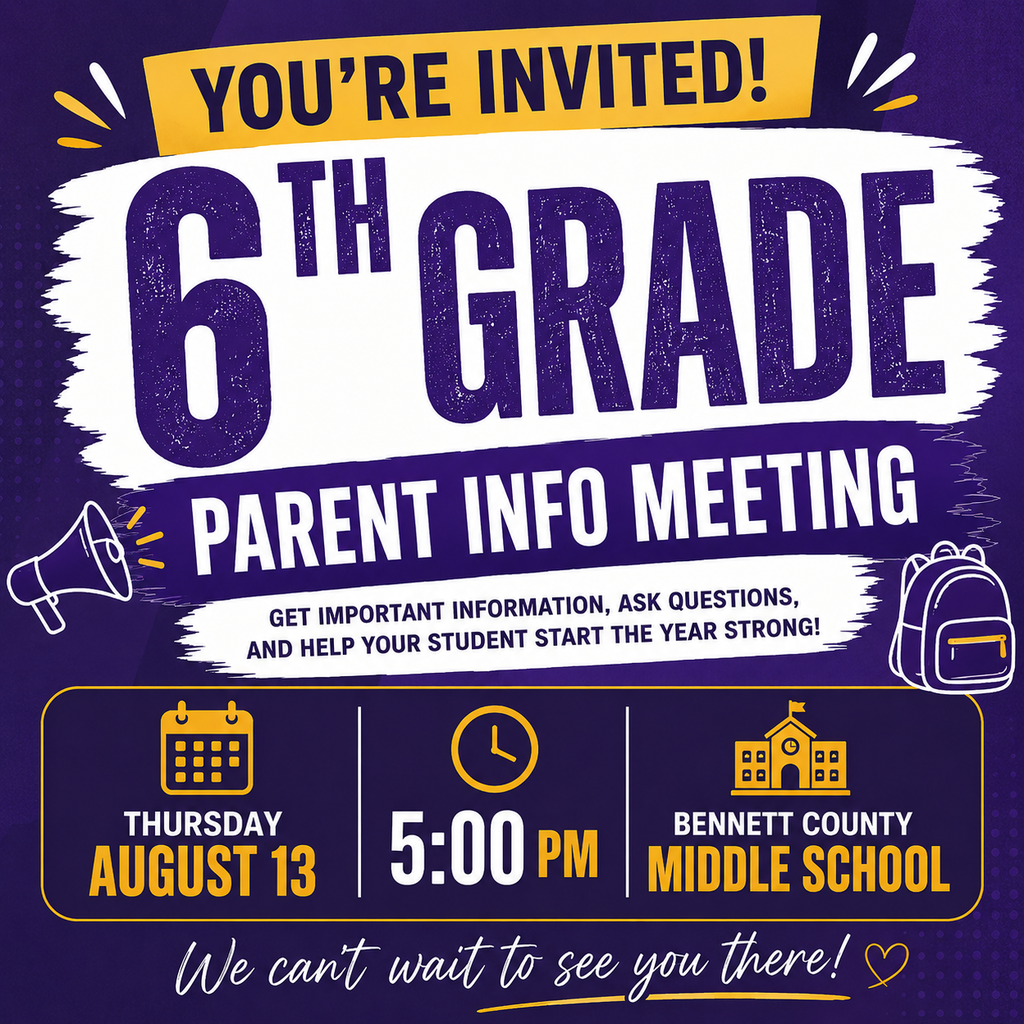 6th grade parent info meeting