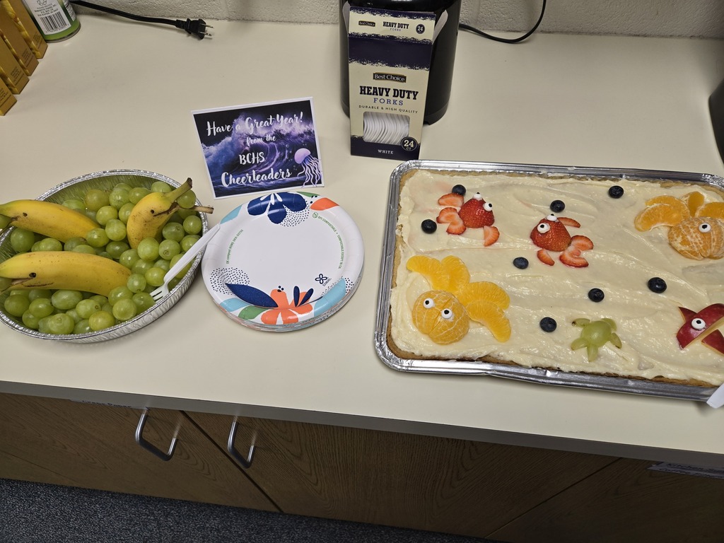 Under the Sea snacks provided by BCHS Cheer leading
