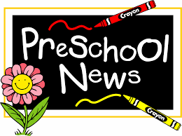 Preschool News - flower and a red and yellow crayon