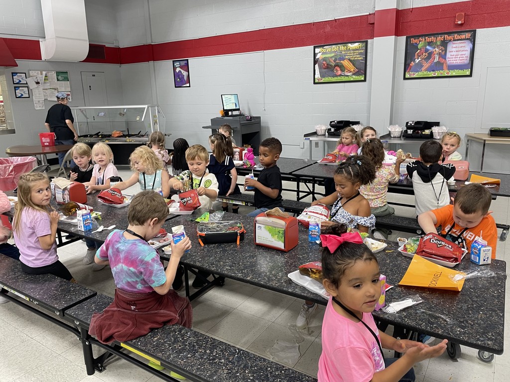 Students eating lunch