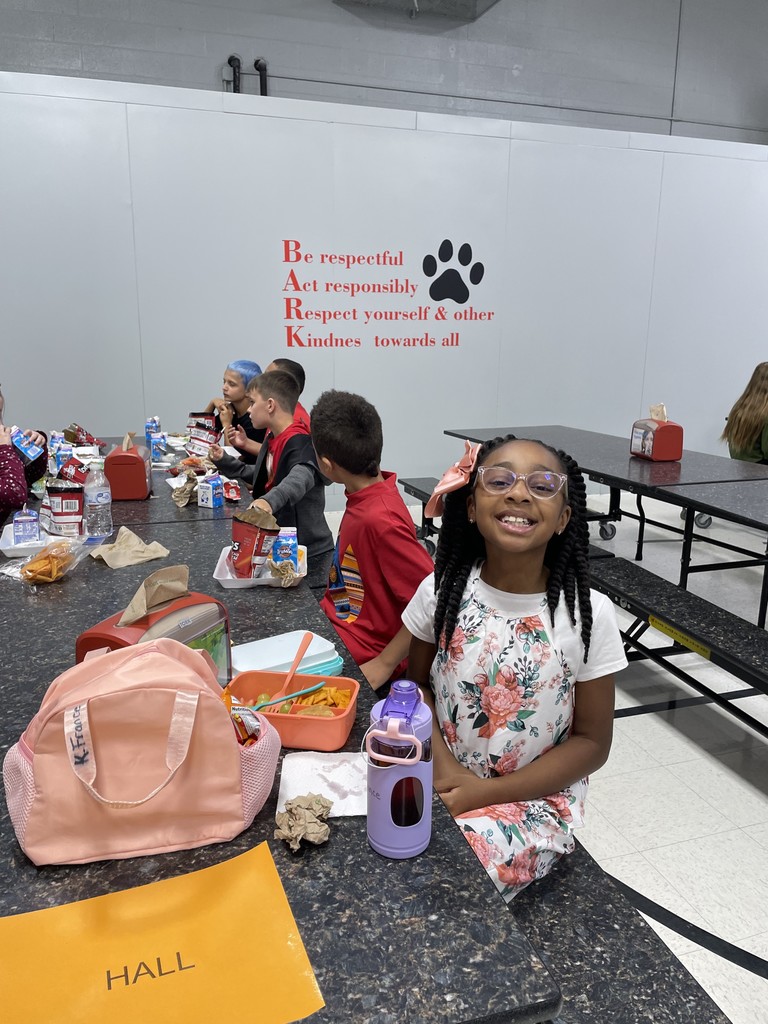 Students eating lunch