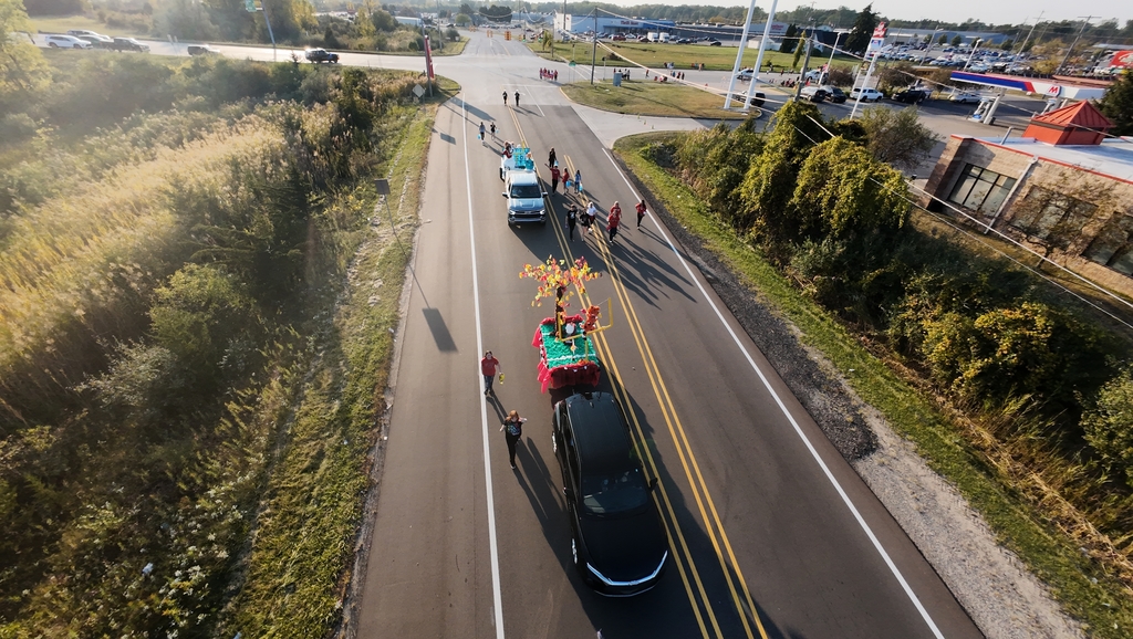 Homecoming from above
