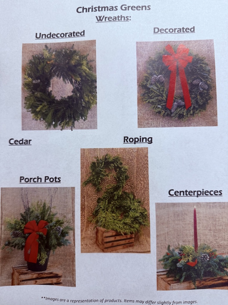 NHS Holiday Fundraiser Wreaths 