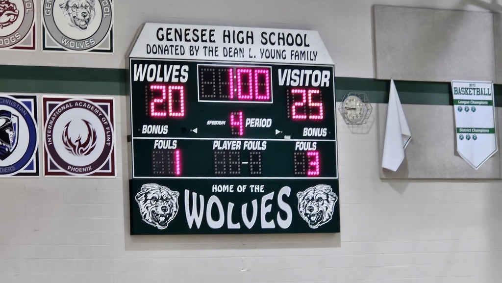 Image shows the final scoreboard.
