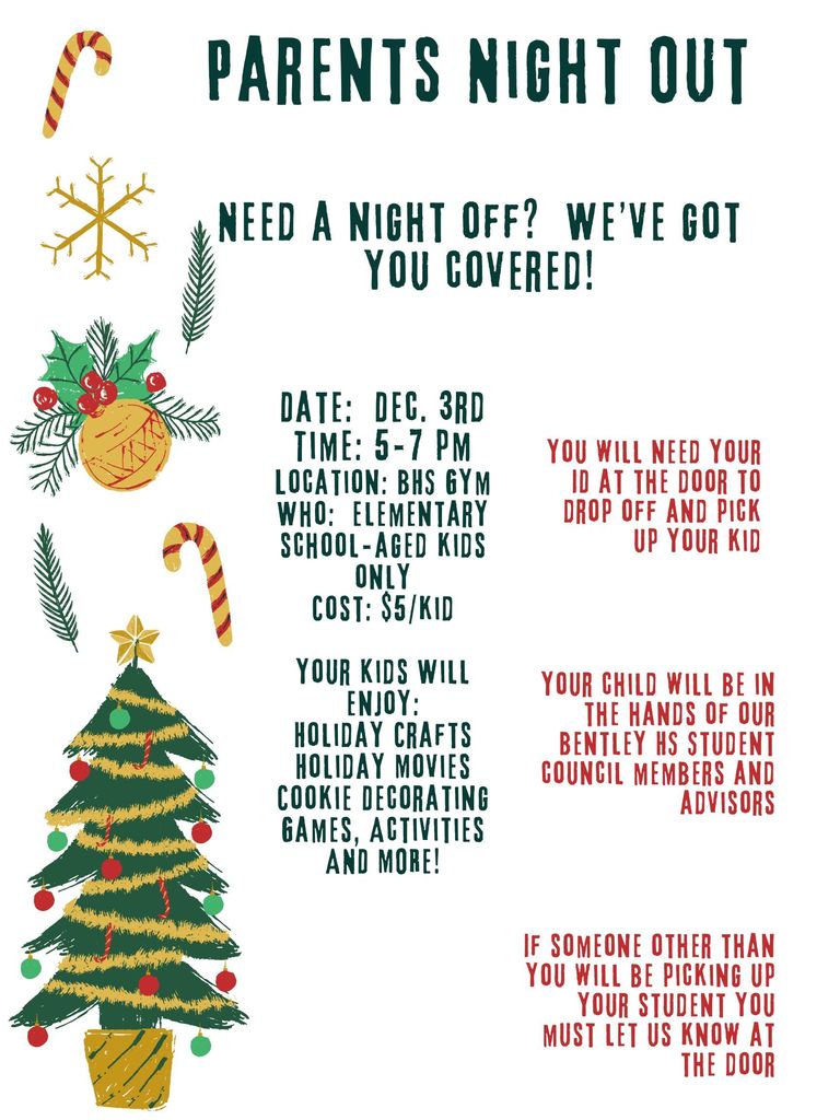 Parents Night Out Flyer 