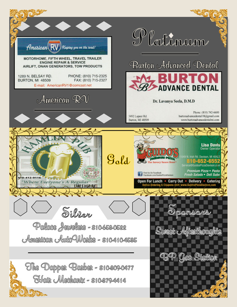 Thank you to our sponsors