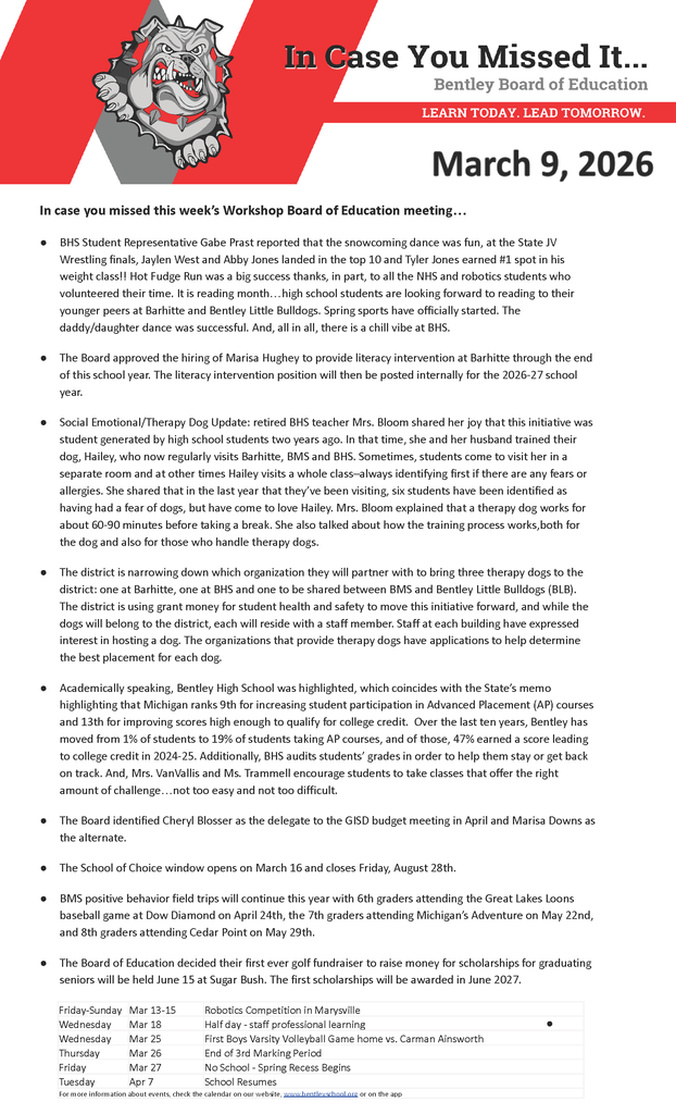 The image shows what is in the text of the live feed and Facebook post.