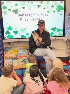 Guest reader in Kdg. Class 7