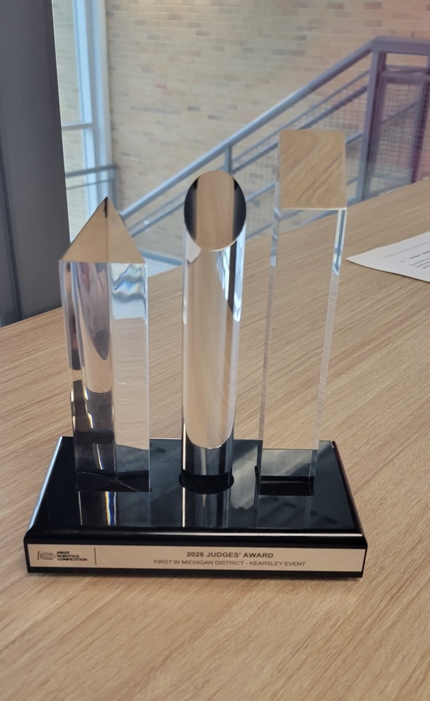 Bentley Robo-Raptors FRC robotics team Judges Award.