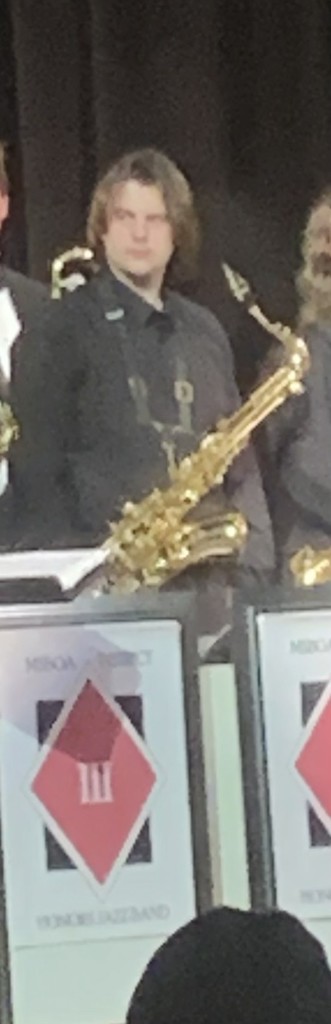 Student playing instrument