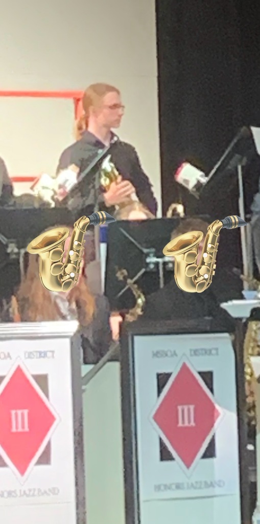 Student playing instrument