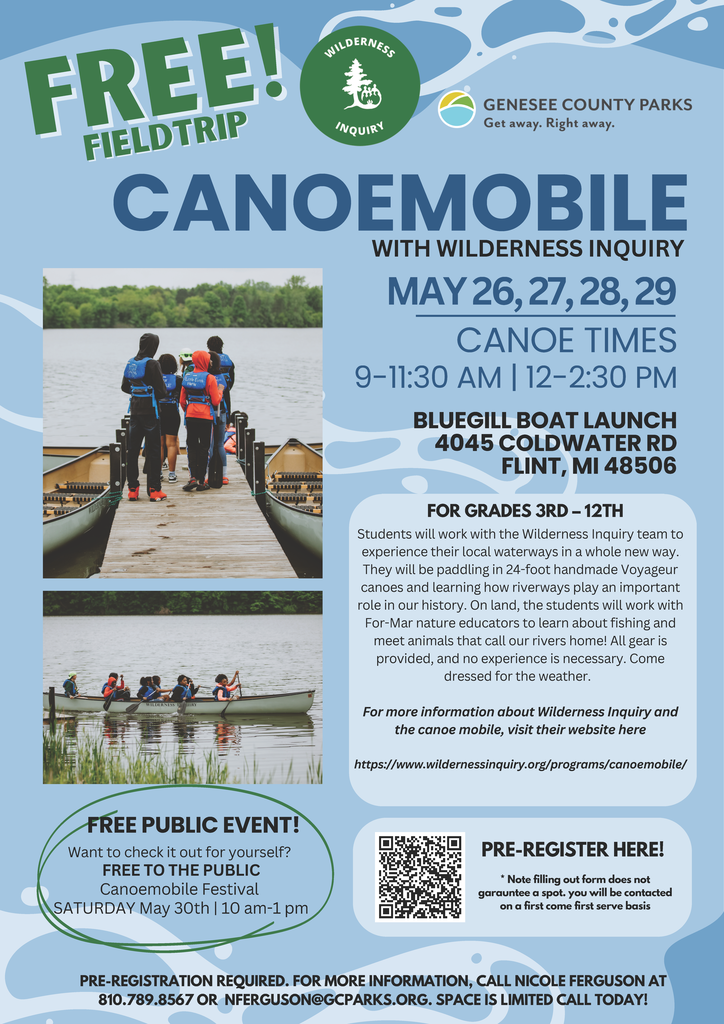 Canoemobile event flyer