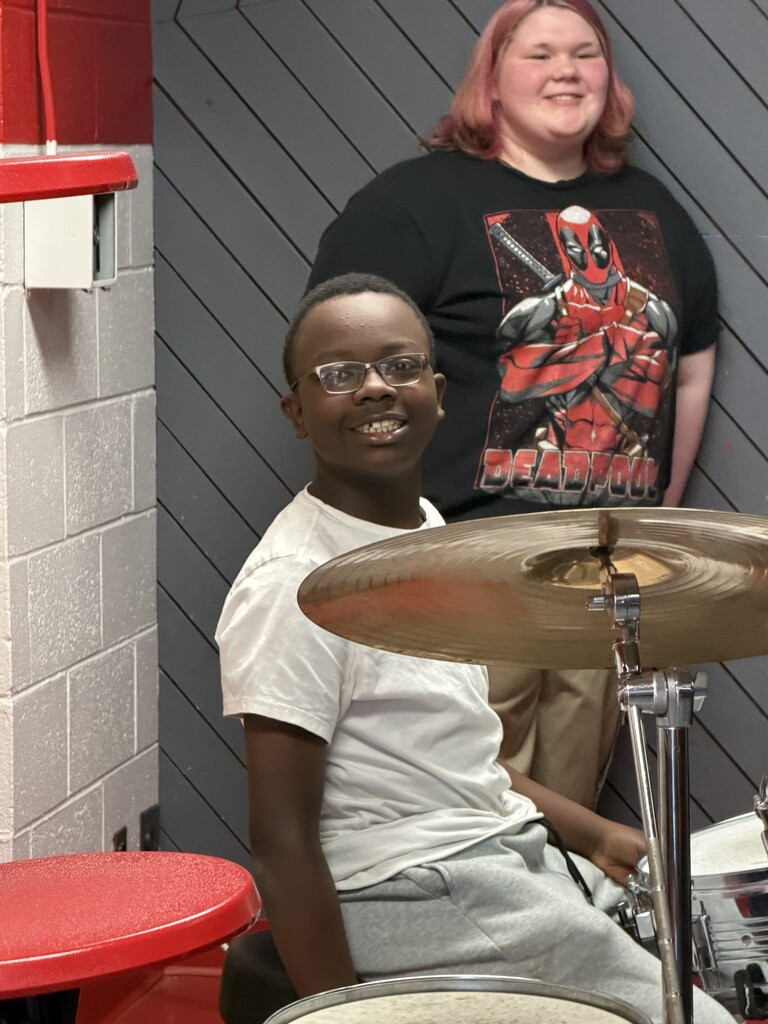 Band students on stage.