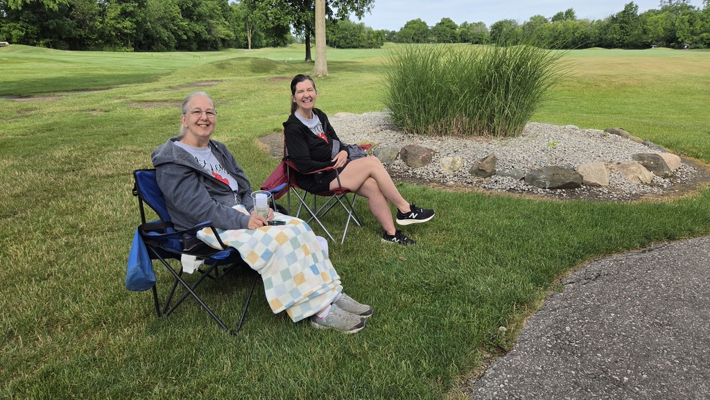 Image from the golf outing - Volunteers at the first hole