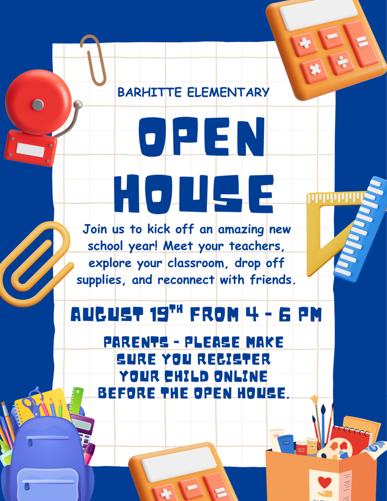 Flyer for open house