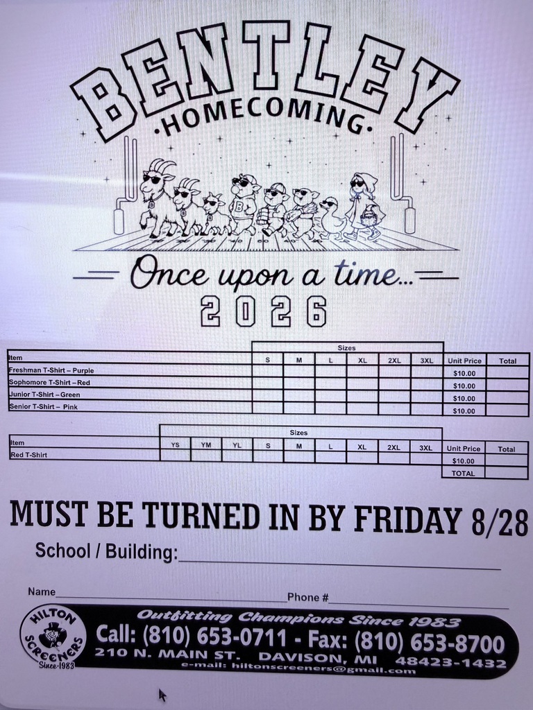 homecoming order form