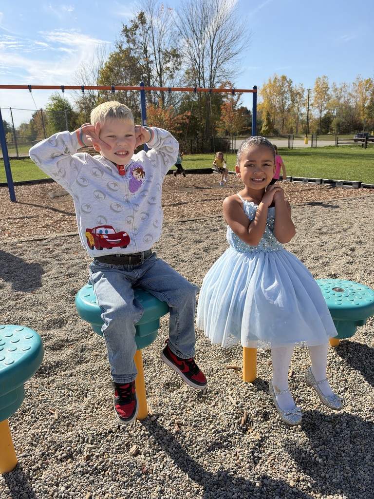 Children sitting at recess
