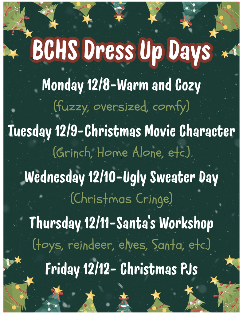 Holiday Dress Up Days