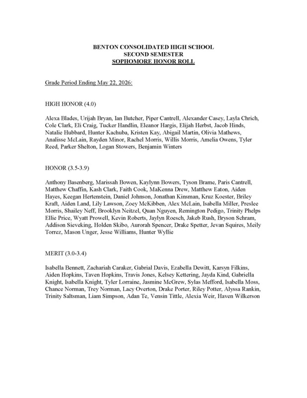 25-26 2nd Semester Honor Roll 1