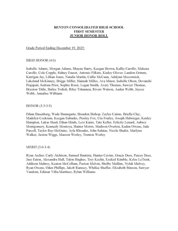 junior honor roll 25-26