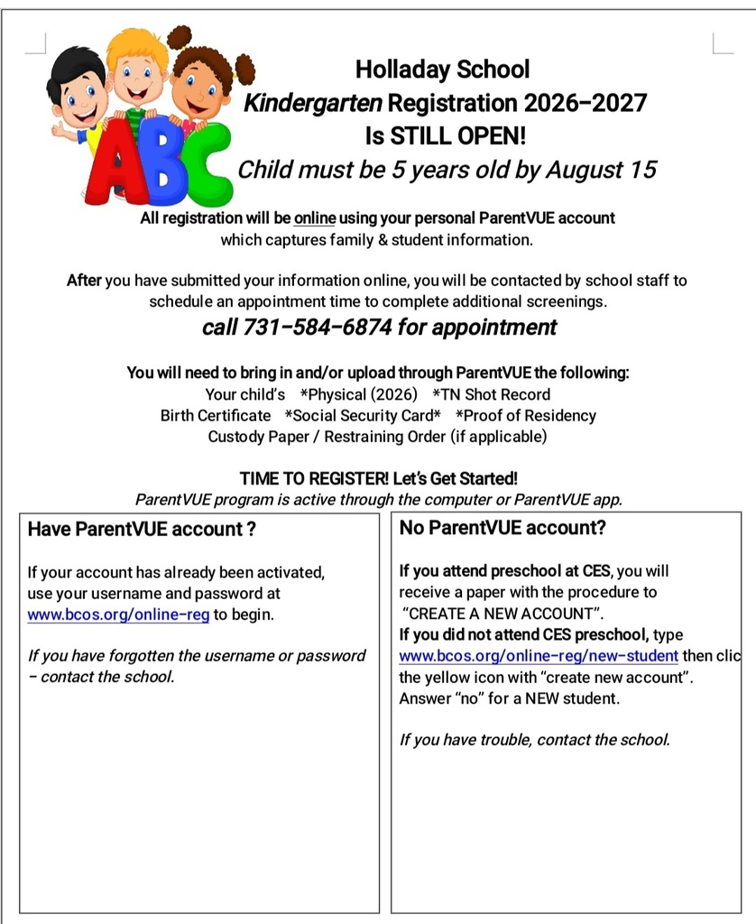 Holladay Registration Flyer
