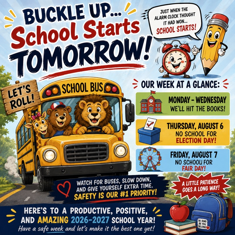 start of school flyer 