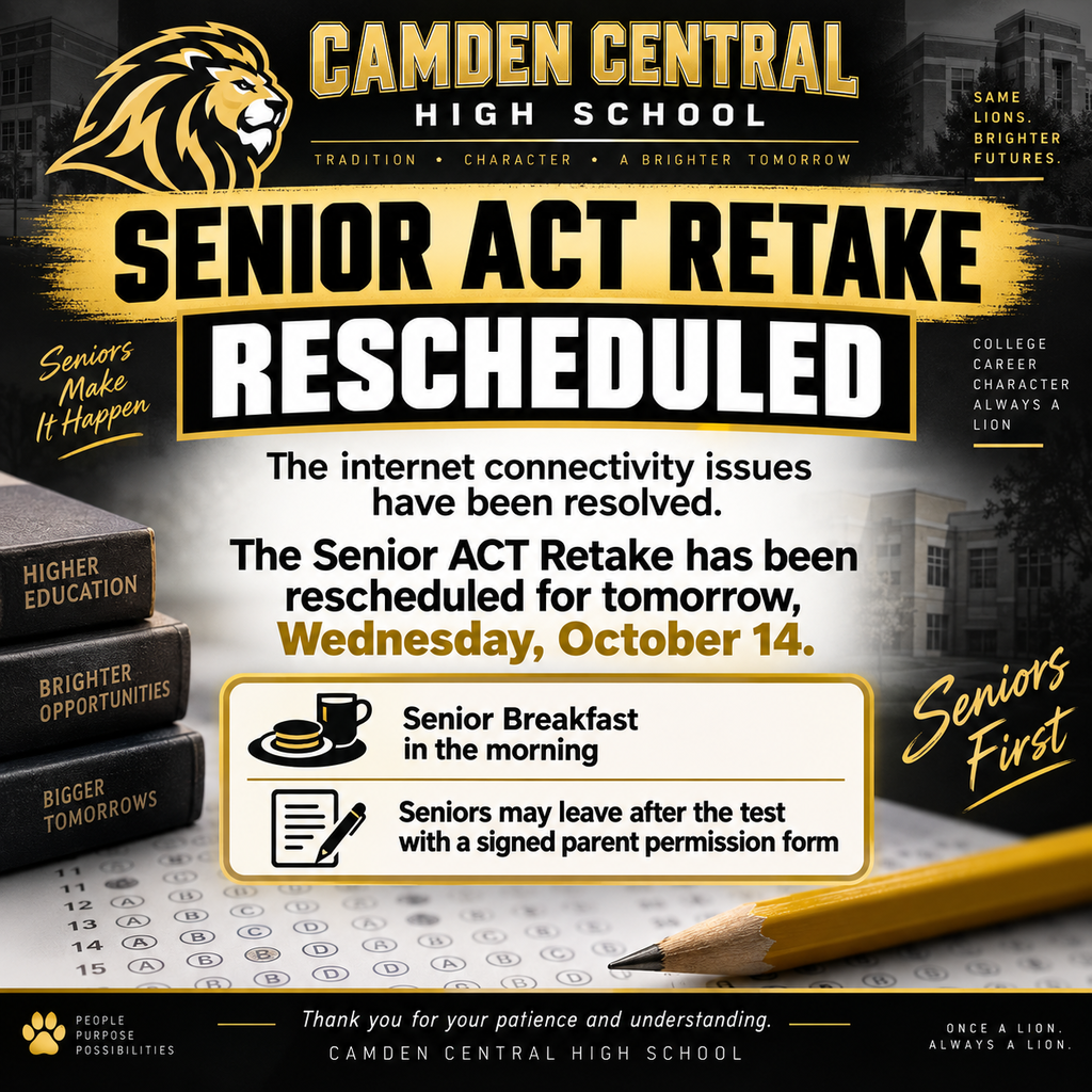 ACT rescheduled