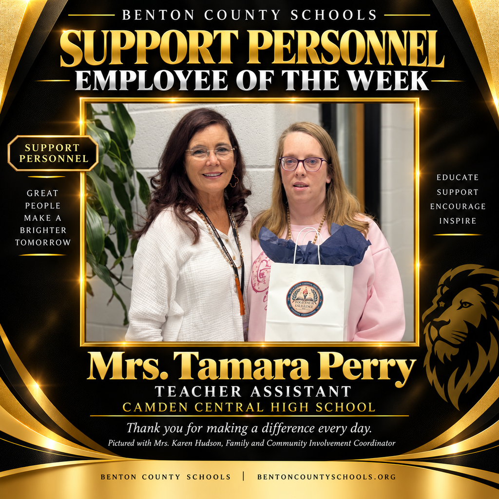 Support Personnel Employee of Week