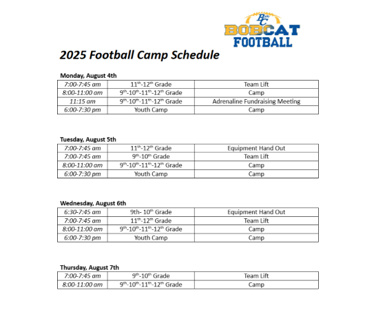 Football Camp