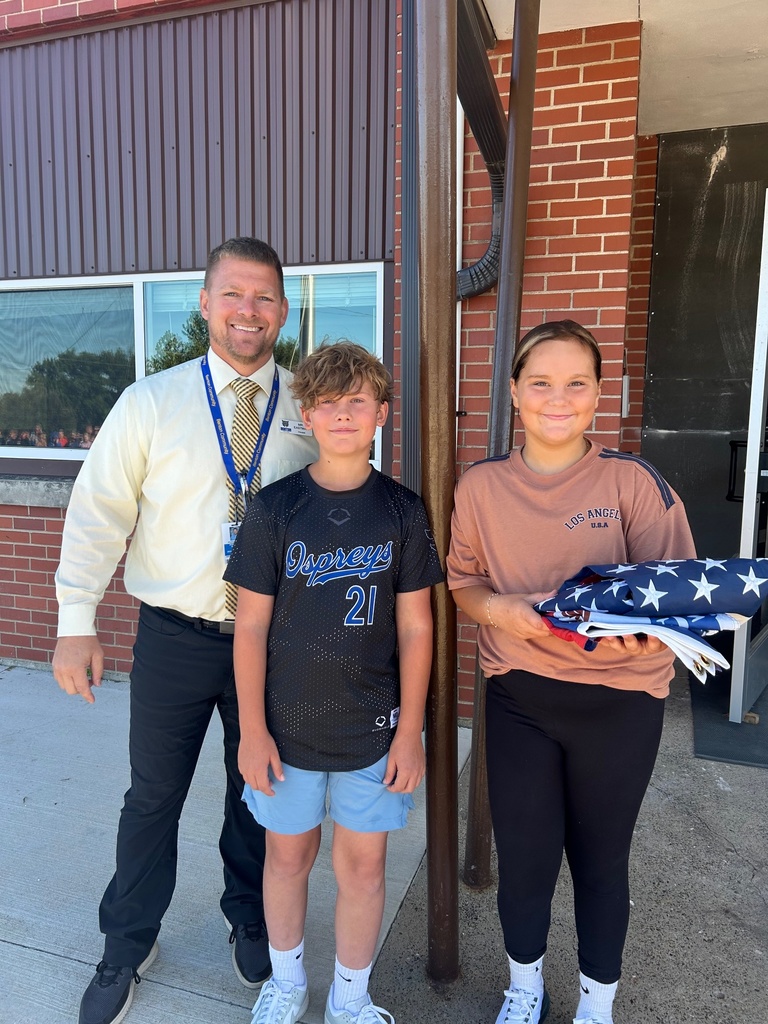 Flag raising and principal