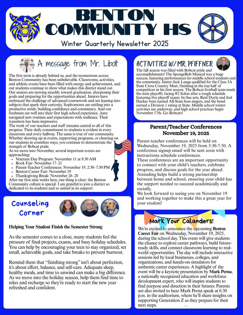 HS Winter Newsletter