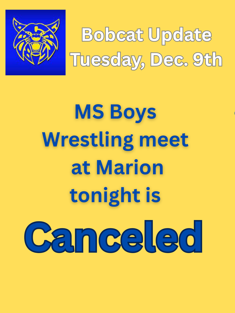 MS Boys wrestling cancellation