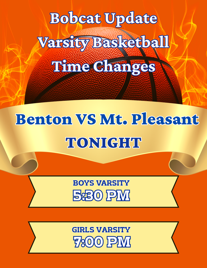 Benton vs. Mt. Pleasant game time changes
