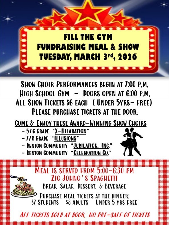Fill the Gym Fundraising Meal & Show