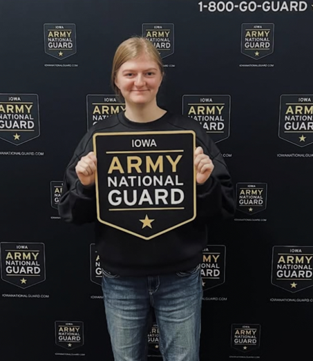 Alina Douglas-signs with National Guard