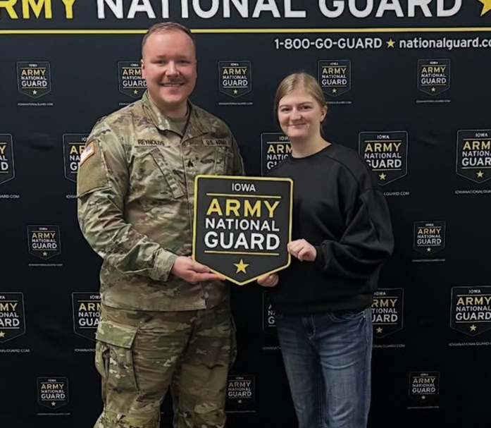 Alina Douglas-signs with National Guard