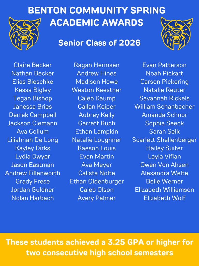 Academic Awards- Seniors