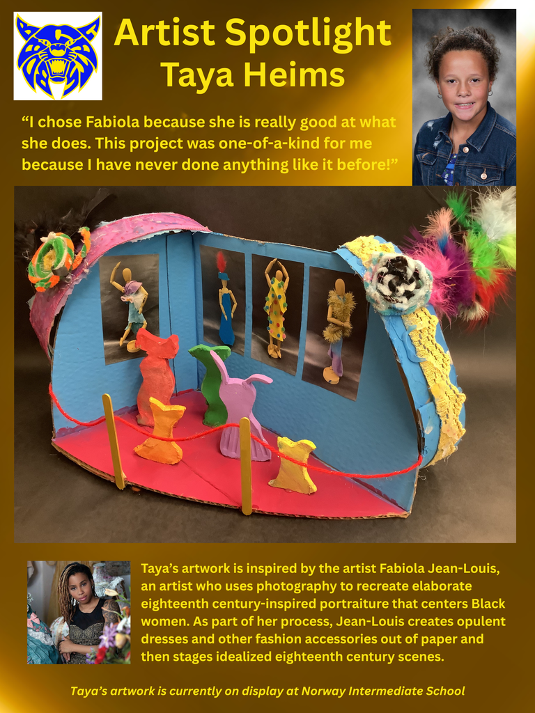 BC Artist Spotlight Taya Heims - 5th grade - Norway Intermediate