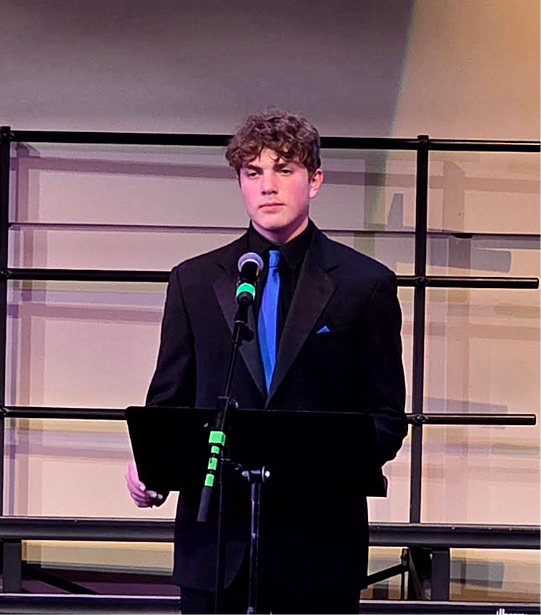 Gracin Becker performing at Spring Vocal Concert 
