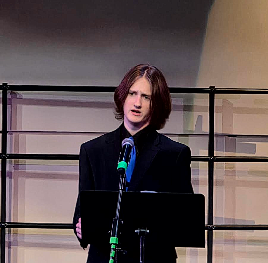 Cameron Shears performing at Spring Vocal Concert