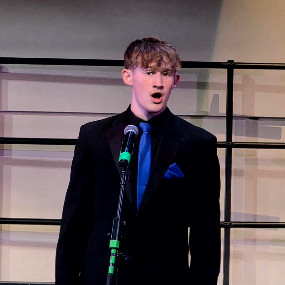 Joel Hacker performing at Spring Concert