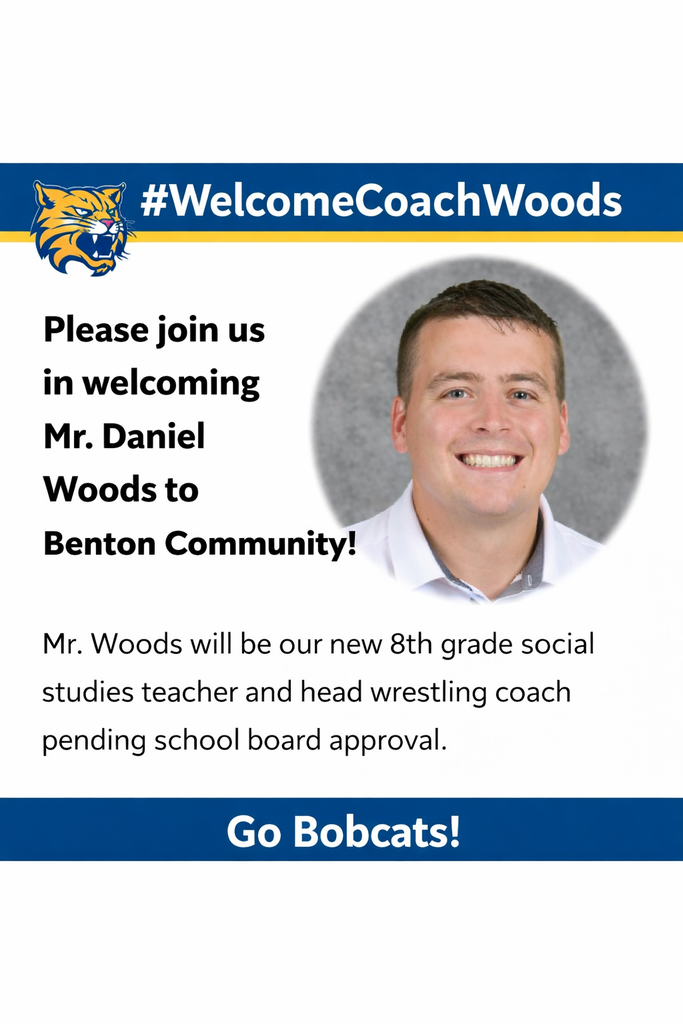 Mr. Daniel Woods Benton Community Announcement