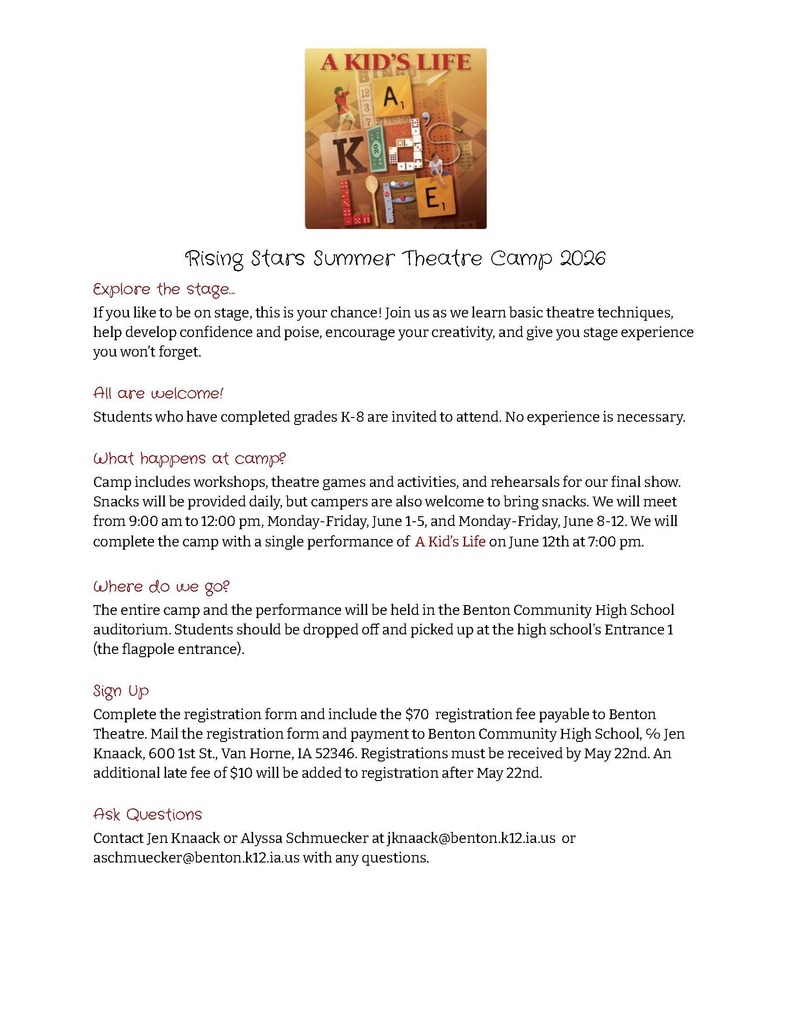 BC Summer Theatre Camp