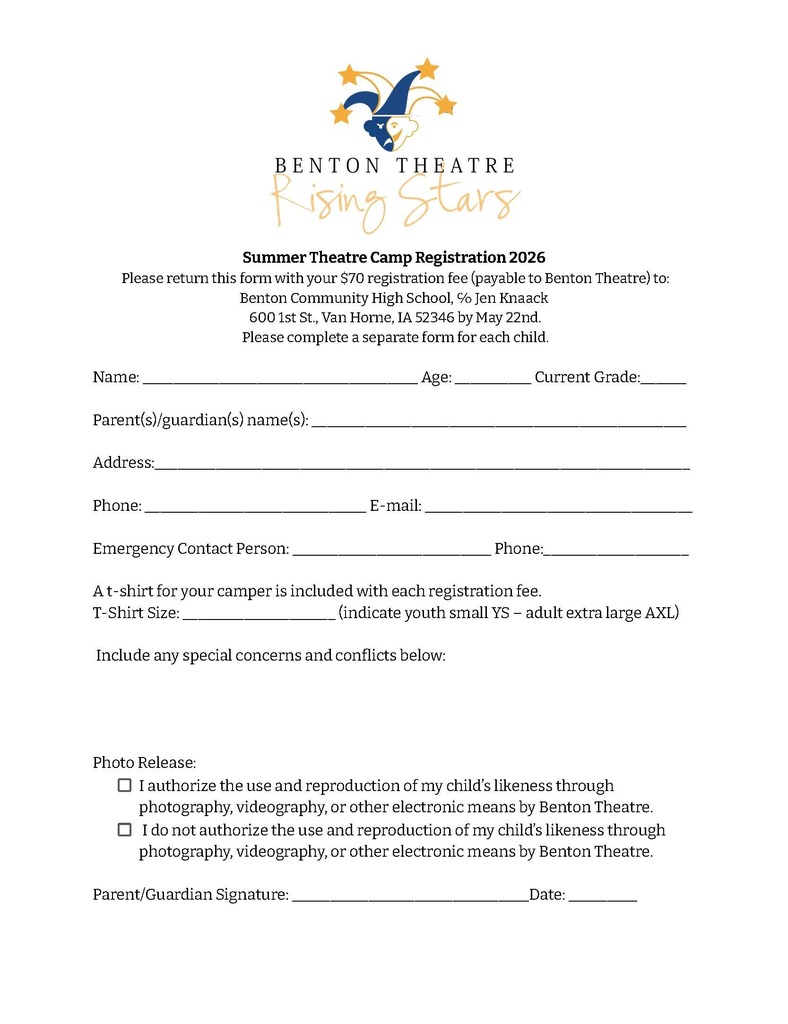 BC Summer Theatre Camp