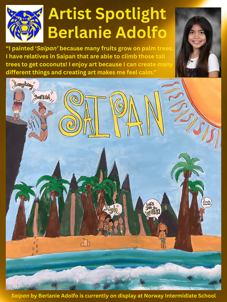 BC Artist Spotlight- Berlanie Adolfo - 4th Grade Norway Intermediate